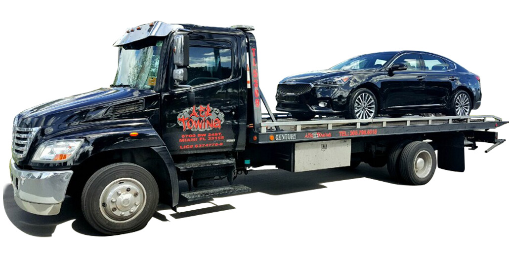 Miami Towing Flatbed Towing Company AER Towing