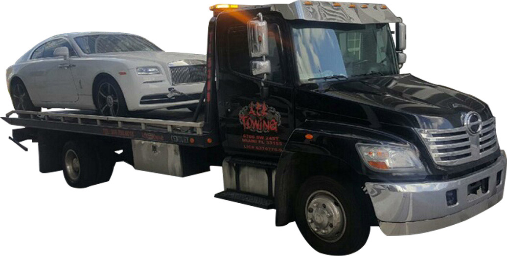 Car Flatbed Towing Miami AER Towing
